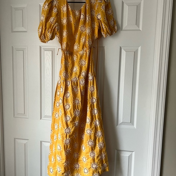 NWT Anthropologie En Saison Puff-Sleeve Tiered Embroidered Dress - Picture 7 of 9